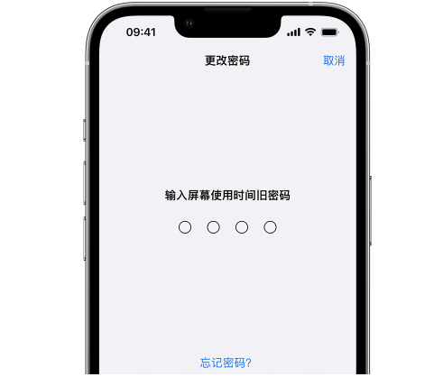 商城iPhone屏幕维修分享iPhone屏幕使用时间密码忘记了怎么办 