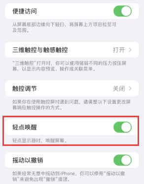 商城苹果授权维修站分享iPhone轻点无法唤醒怎么办 